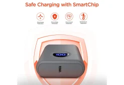 Sharper Image 10,000mAh Fast Charge Power Bank with Digital Display