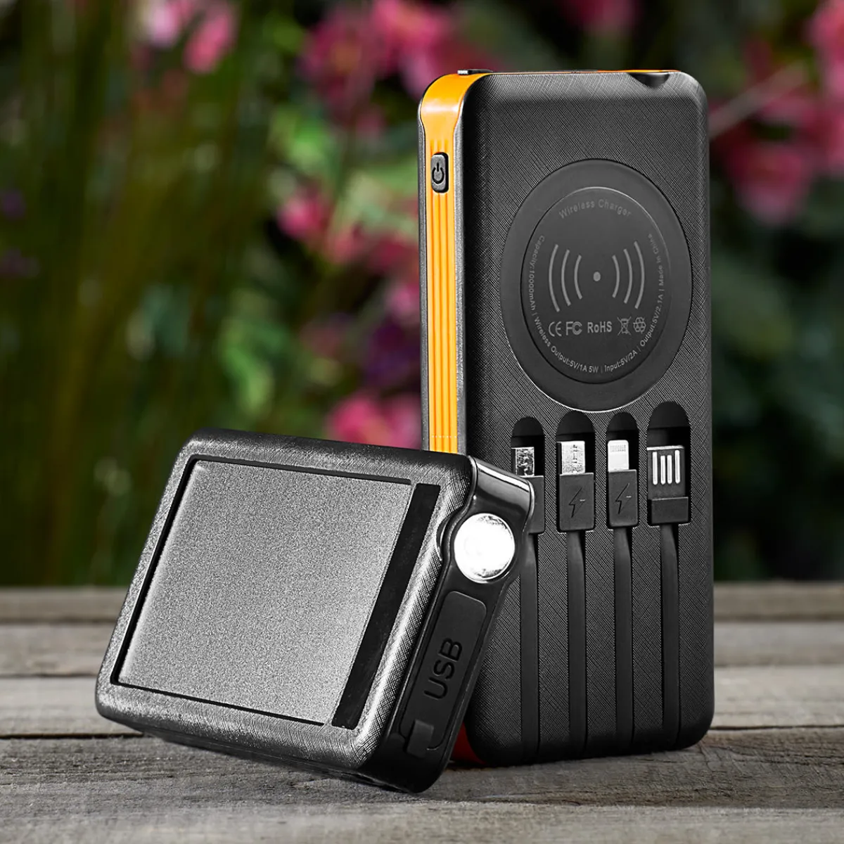 Ingram Micro Consumer Electronics 10000mAh Solar Power Bank with Wireless Charging