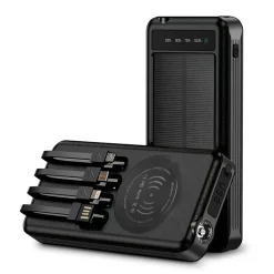 Ingram Micro Consumer Electronics 10000mAh Solar Power Bank with Wireless Charging