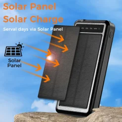 Ingram Micro Consumer Electronics 10000mAh Solar Power Bank with Wireless Charging