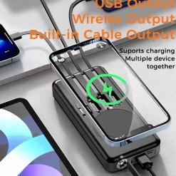 Ingram Micro Consumer Electronics 10000mAh Solar Power Bank with Wireless Charging