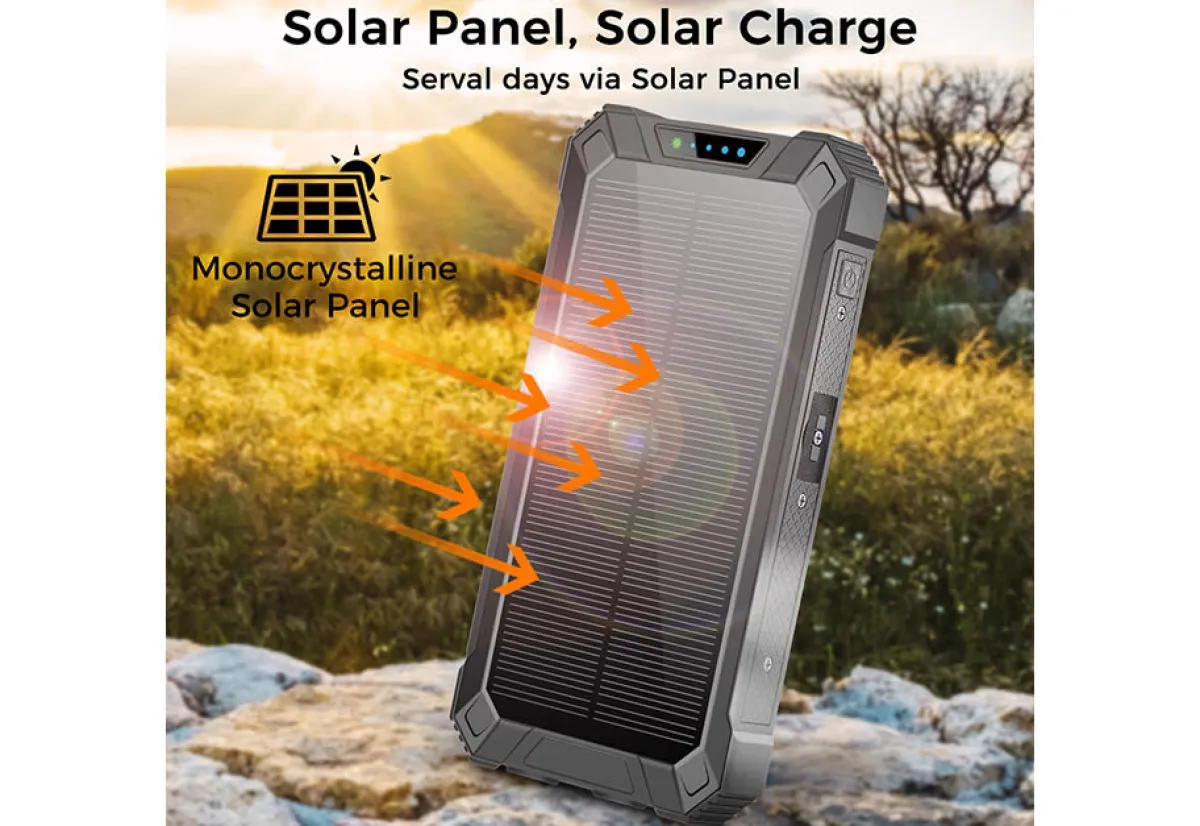 SCTP Inc (RSPA and Sungale) 20000mAh Solar Power Bank with Wireless Charging