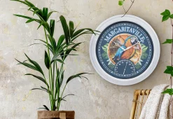 Xodus Innovations Margaritaville Indoor/Outdoor Wall Clock with Temperature