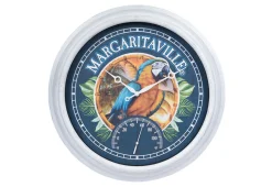 Xodus Innovations Margaritaville Indoor/Outdoor Wall Clock with Temperature