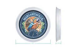 Xodus Innovations Margaritaville Indoor/Outdoor Wall Clock with Temperature