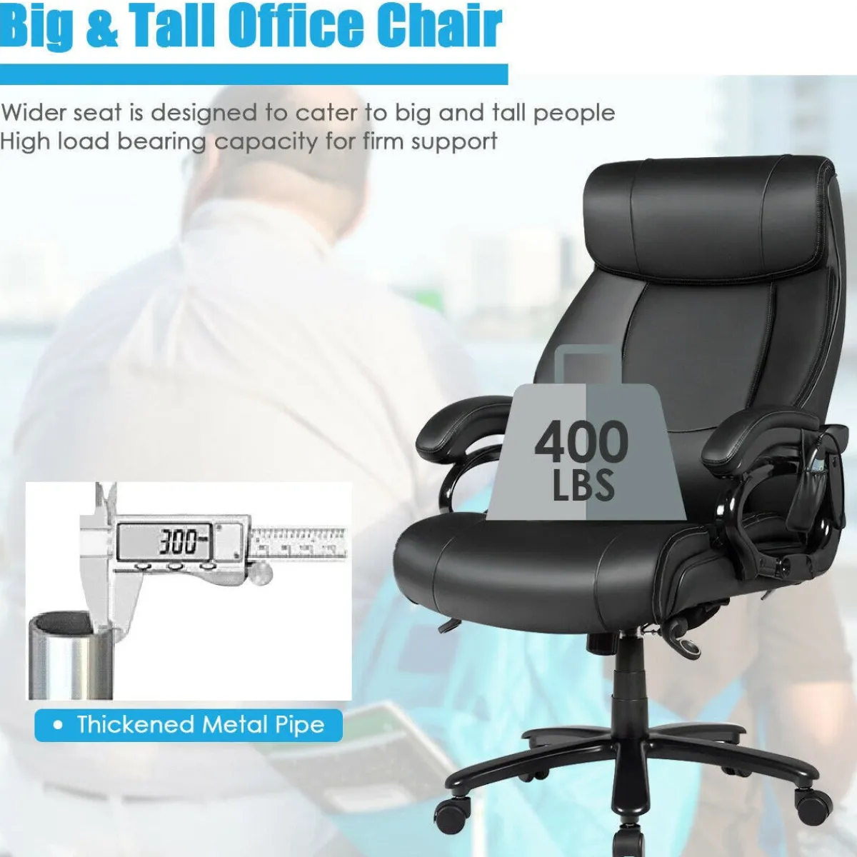 GoPlus (Costway) Massaging Desk Chair