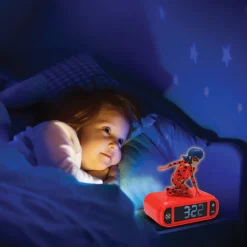 LEXIBOOK AMERICA INC Miraculous Ladybug Digital Alarm Clock with Nightlight