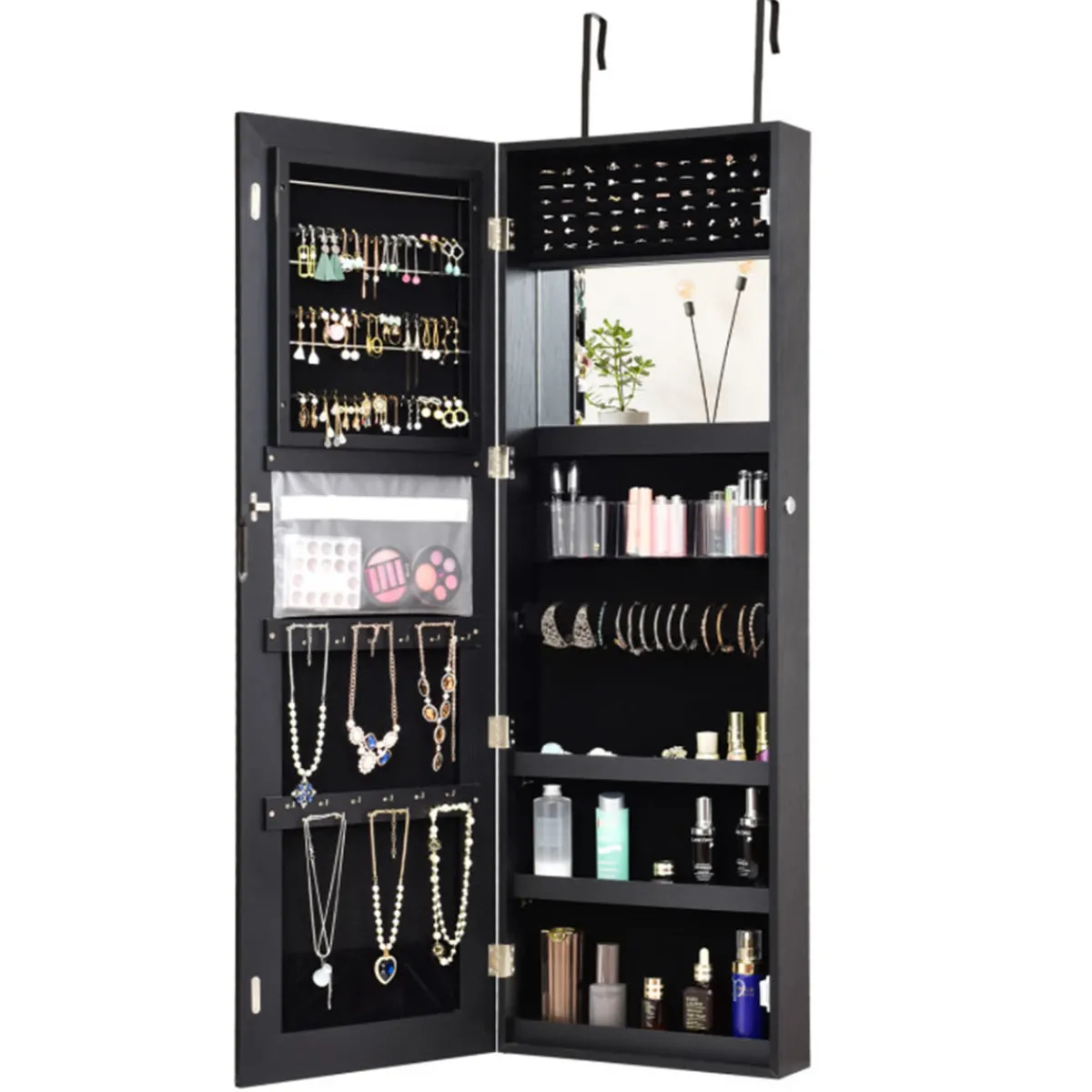 Sy Kessler Sales Mirrored Jewelry Cabinet Organizer