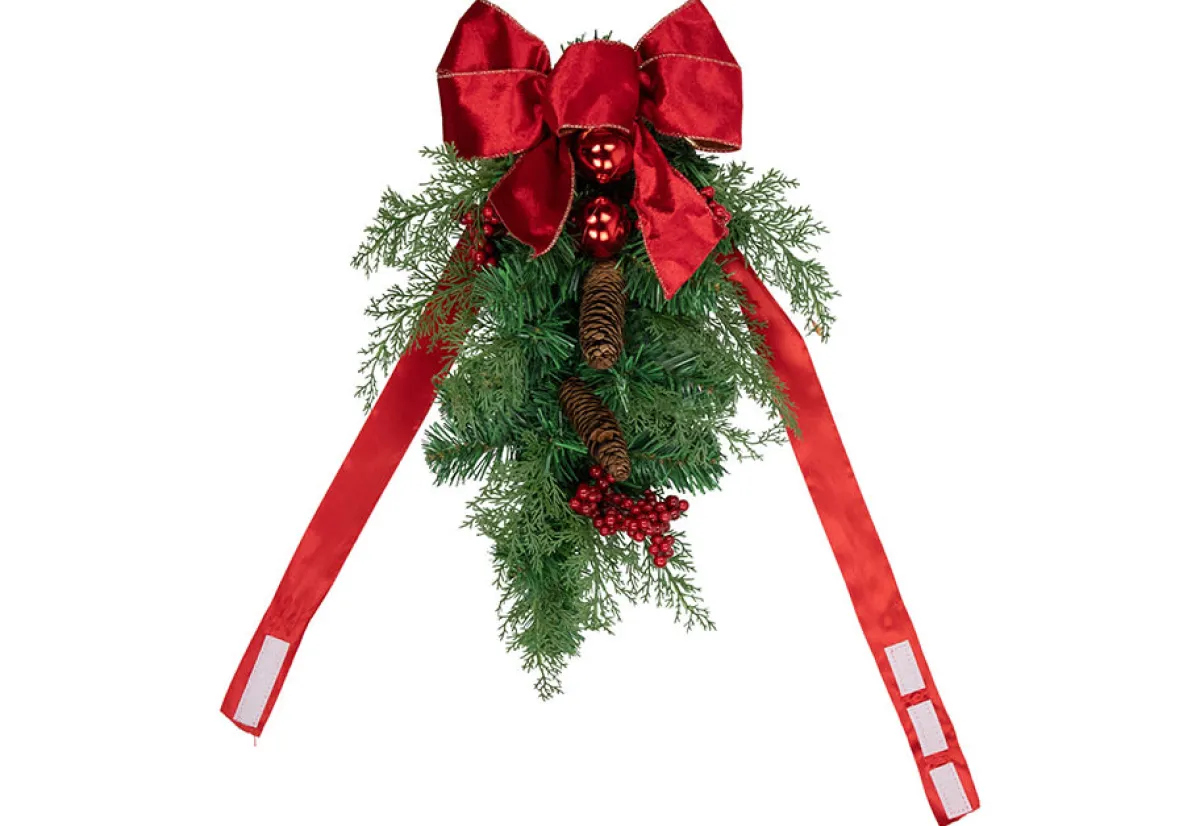 Gordon Companies Inc Mixed Cedar and Pine Christmas Chair Back Swags (Set of 2)