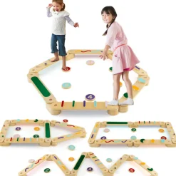 GoPlus (Costway) Montessori Balance Beam Set with Stepping Stones