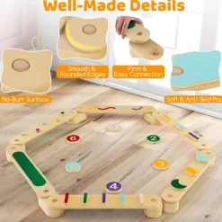 GoPlus (Costway) Montessori Balance Beam Set with Stepping Stones
