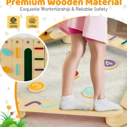 GoPlus (Costway) Montessori Balance Beam Set with Stepping Stones