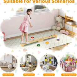 GoPlus (Costway) Montessori Balance Beam Set with Stepping Stones