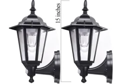 Teleshop Inc. Motion Activated Outdoor Wall Sconces (2-Pack)