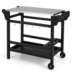E. Mishan u0026 Sons/Emson Movable Outdoor Food Prep Cart