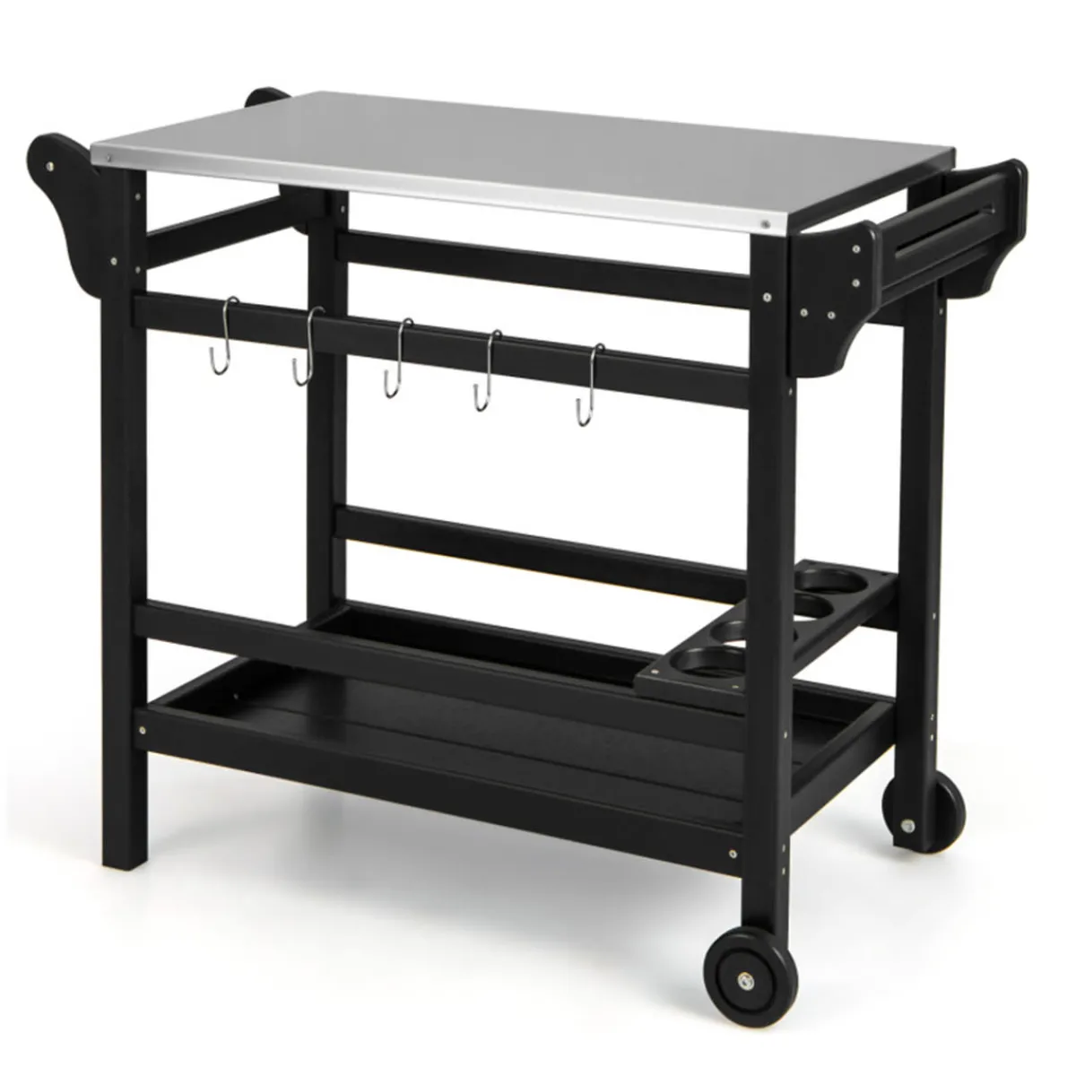 E. Mishan u0026 Sons/Emson Movable Outdoor Food Prep Cart