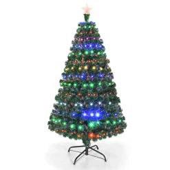 Village Lighting Company Multicolor Pre-lit Artificial Christmas Tree