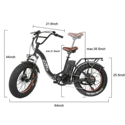 Sharper Image NAKTO Folding Electric Bike