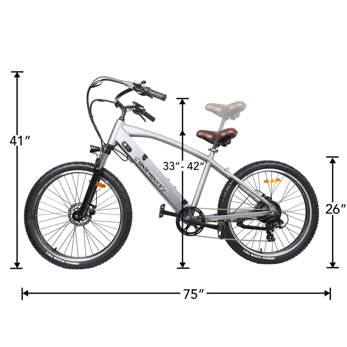 Sharper Image NAKTO Santa Monica Electric Bike