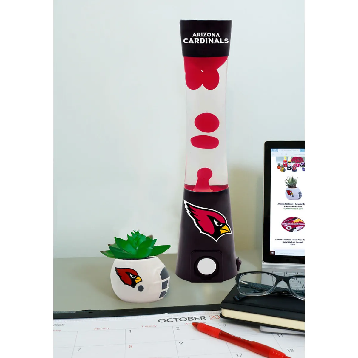 Pegasus Sports LLC NFL Magma Lamp with Bluetooth Speaker