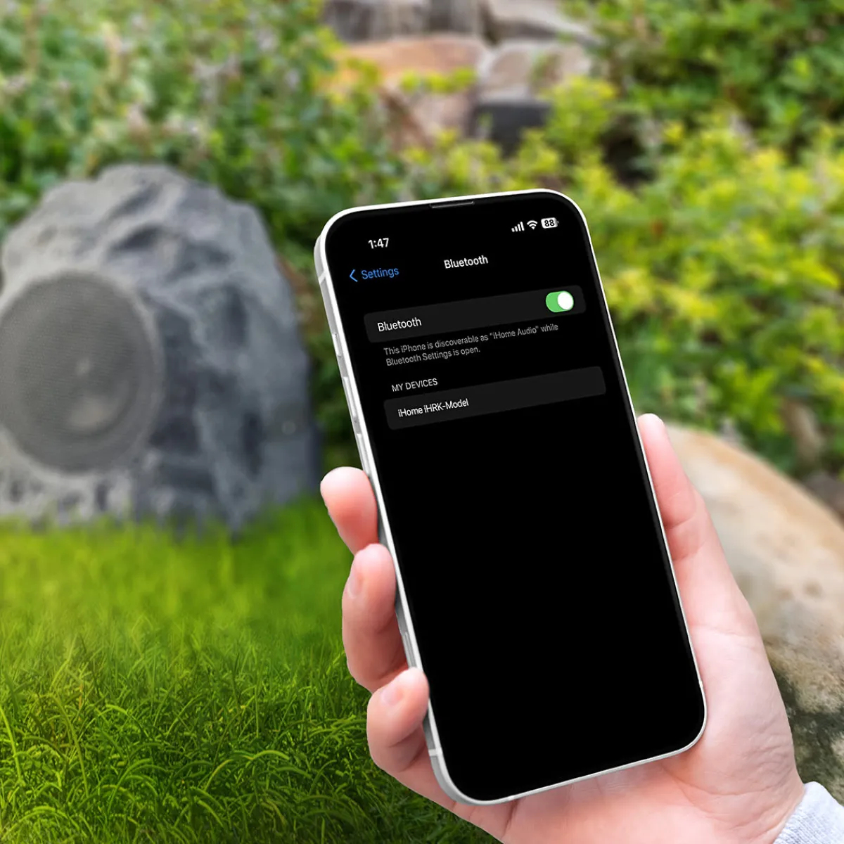Flipo Group, Inc. Outdoor Bluetooth Rock Speakers (Set of 2)