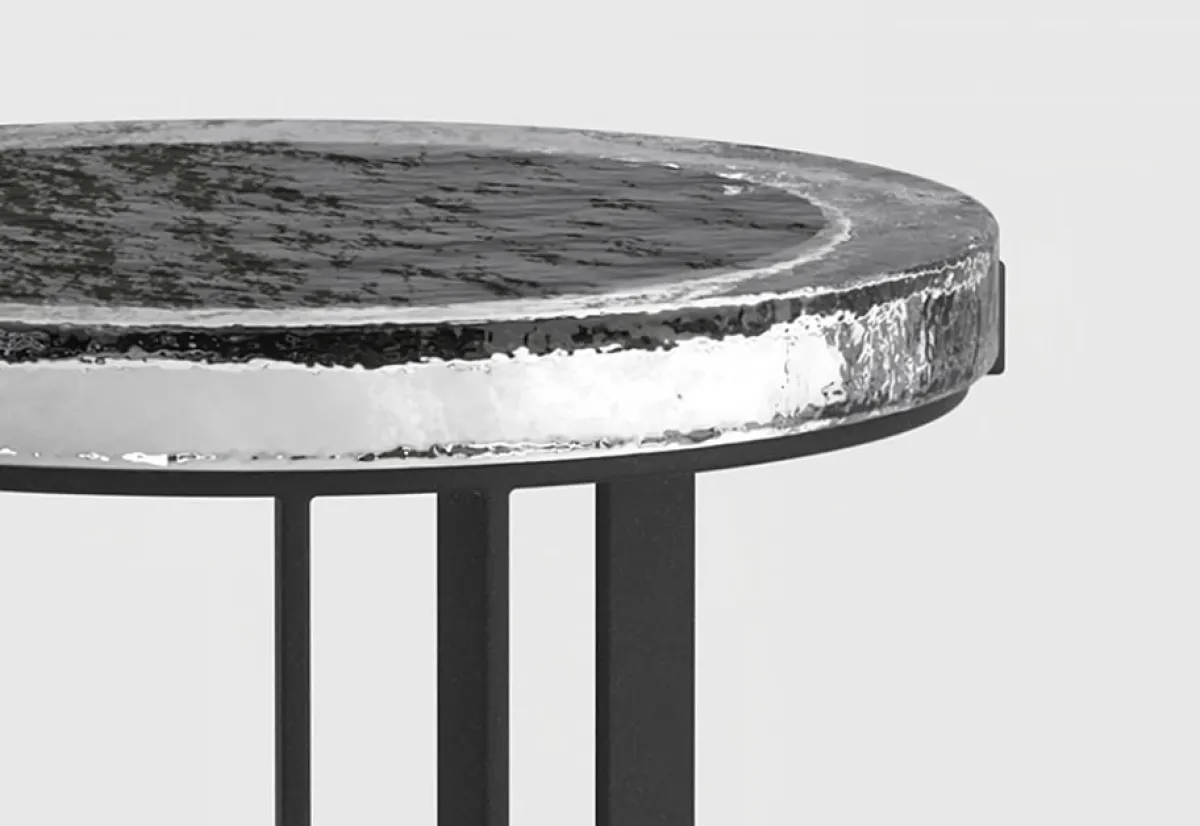 EP DESIGN LAB Outdoor Solar Powered LED Garden Table (Set of 2)