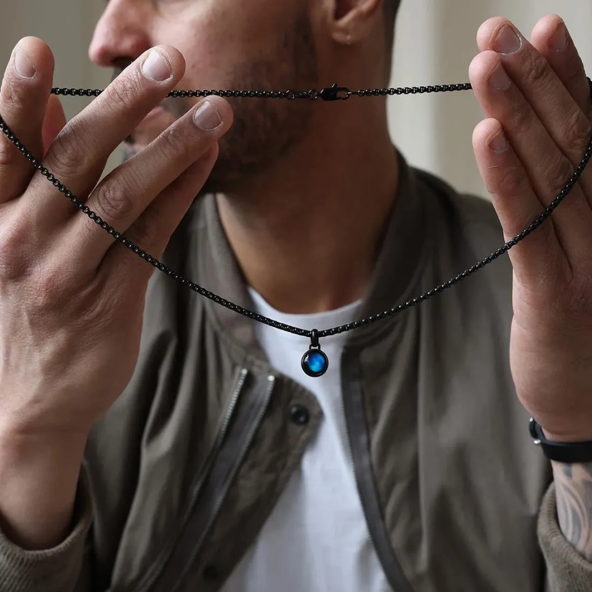Moonglow LLC Personalized Choose Your Moon Phase Orion Necklace