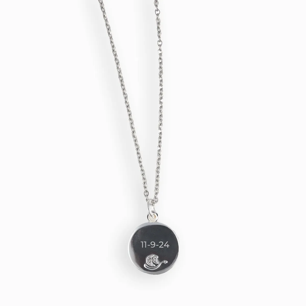 Moonglow LLC Personalized Engraved Choose Your Moon Phase Charmed Simplicity Necklace