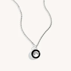 Moonglow LLC Personalized Engraved Choose Your Moon Phase Charmed Simplicity Necklace