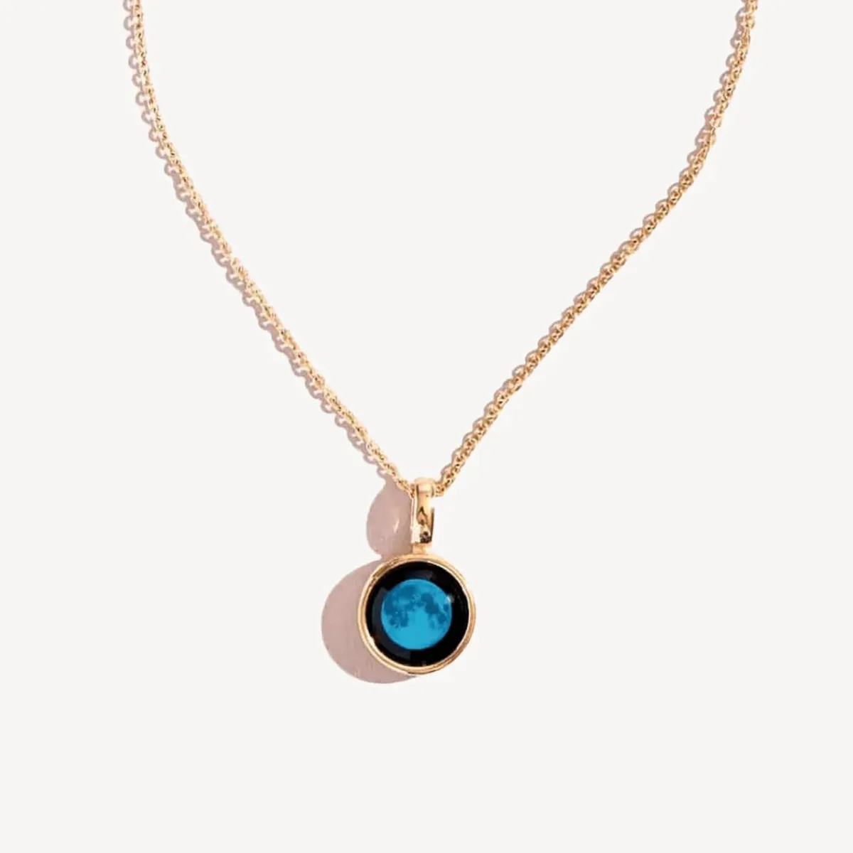 Moonglow LLC Personalized Engraved Choose Your Moon Phase Sky Light Necklace