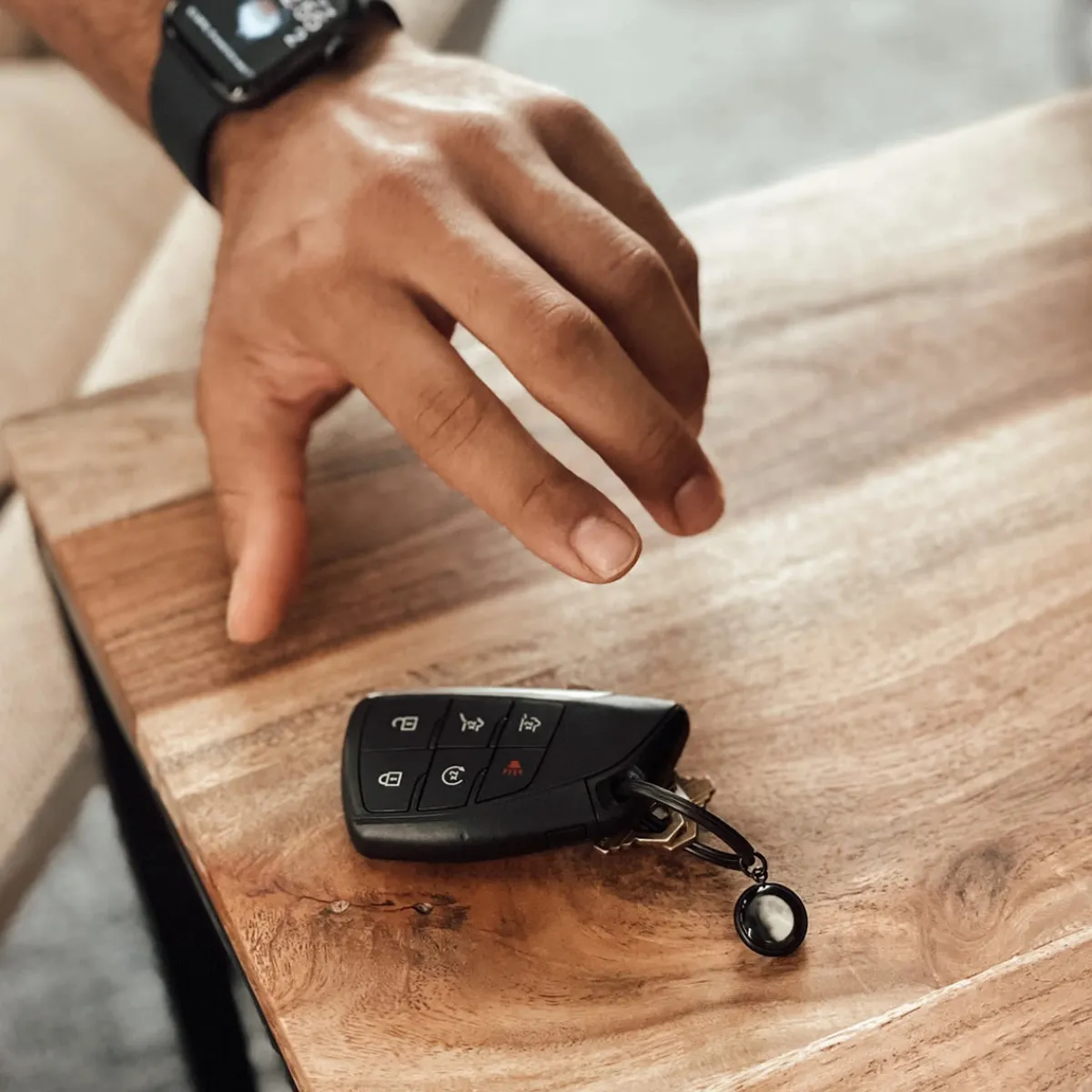 Moonglow LLC Personalized Engraved Choose Your Moon Phase Memory Keychain