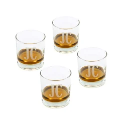 Astec Designs LLC Personalized Engraved Whiskey Glasses (Set of 4)