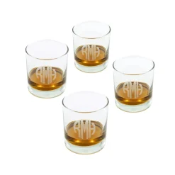 Astec Designs LLC Personalized Engraved Whiskey Glasses (Set of 4)