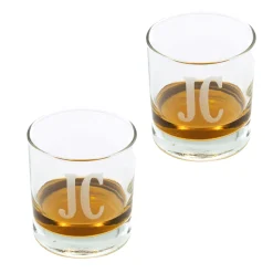 Astec Designs LLC Personalized Whiskey Glasses and Ice Mold Gift Set