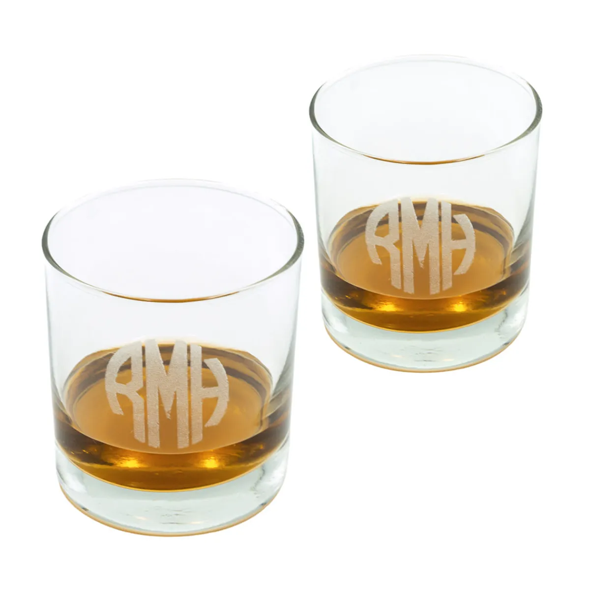Astec Designs LLC Personalized Whiskey Glasses and Ice Mold Gift Set