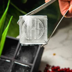 Astec Designs LLC Personalized Whiskey Glasses and Ice Mold Gift Set