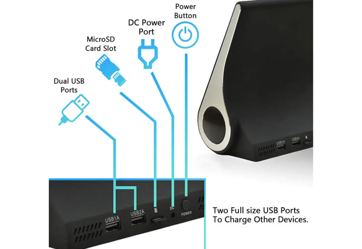 Teleshop Inc. Phone Charging Speaker Hub