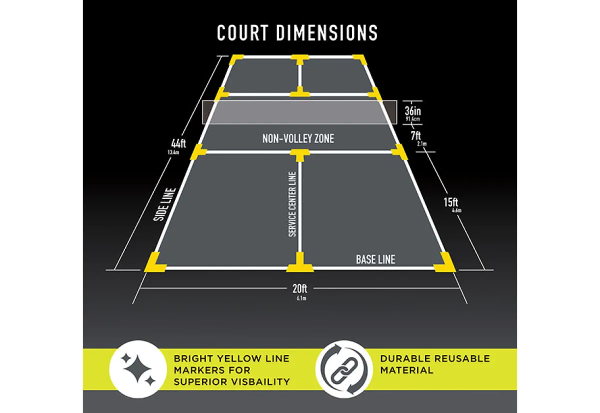 FRANKLIN SPORTS Pickleball Court Marker Kit