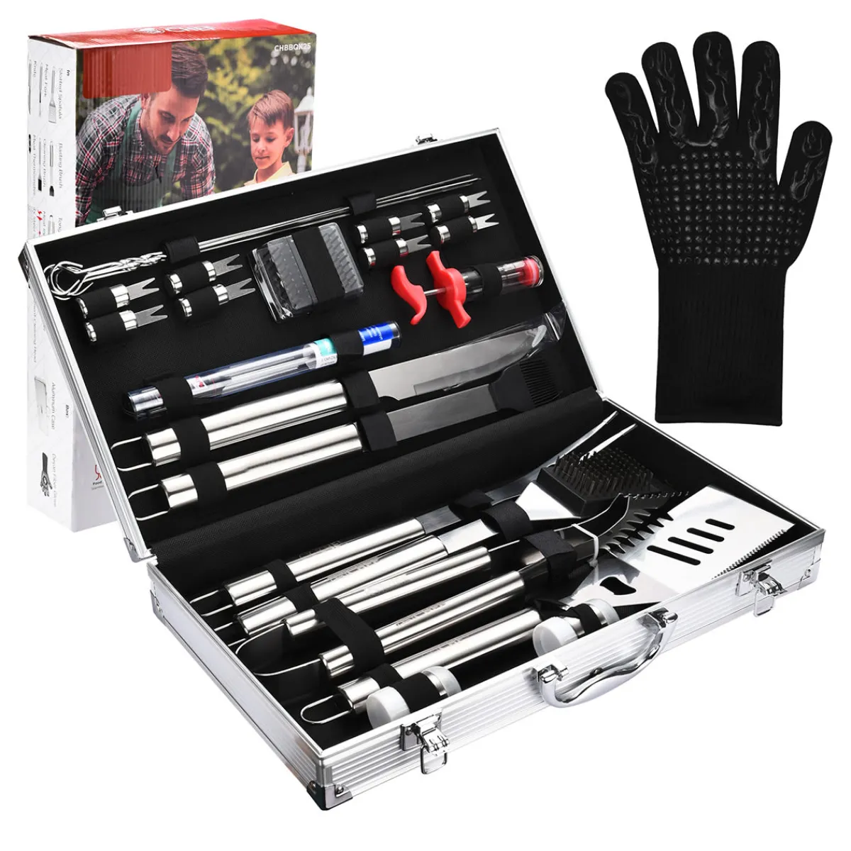 BH Home Good LLC 25-Piece BBQ Accessory Set