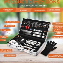 BH Home Good LLC 25-Piece BBQ Accessory Set