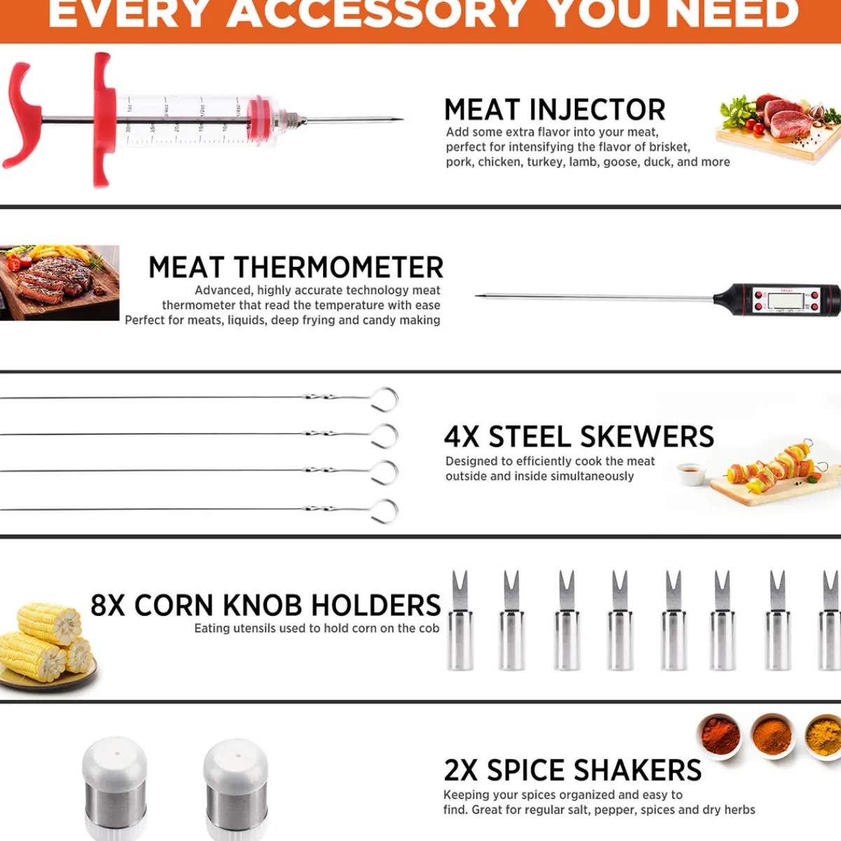BH Home Good LLC 25-Piece BBQ Accessory Set