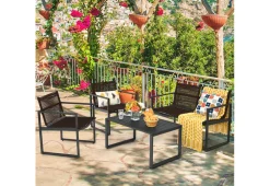 GoPlus (Costway) 4-Piece Patio Set with Loveseat