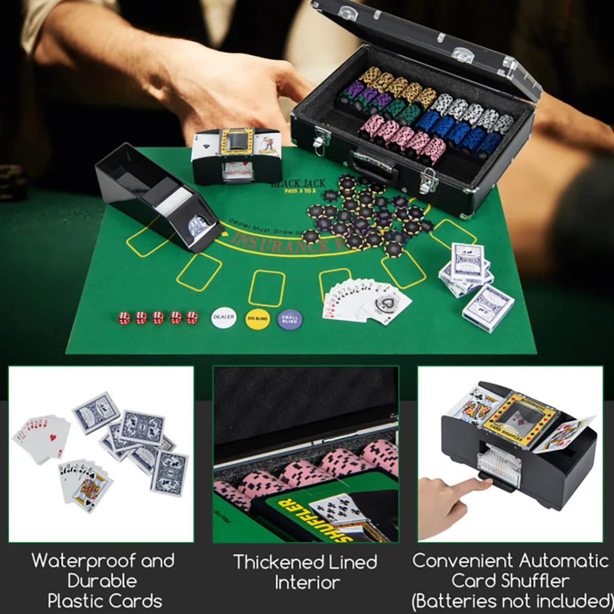 GoPlus (Costway) 600-Piece Poker Chip and Game Set