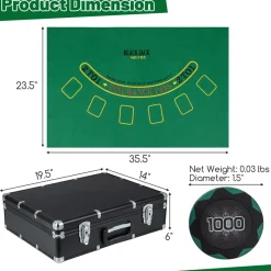 GoPlus (Costway) 600-Piece Poker Chip and Game Set