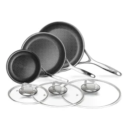 Livwell Brands LLC 6-Piece Stainless Hybrid Nonstick Cookware Set