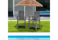 GoPlus (Costway) 2-Piece Tall Adirondack Chairs with Middle Connecting Tray