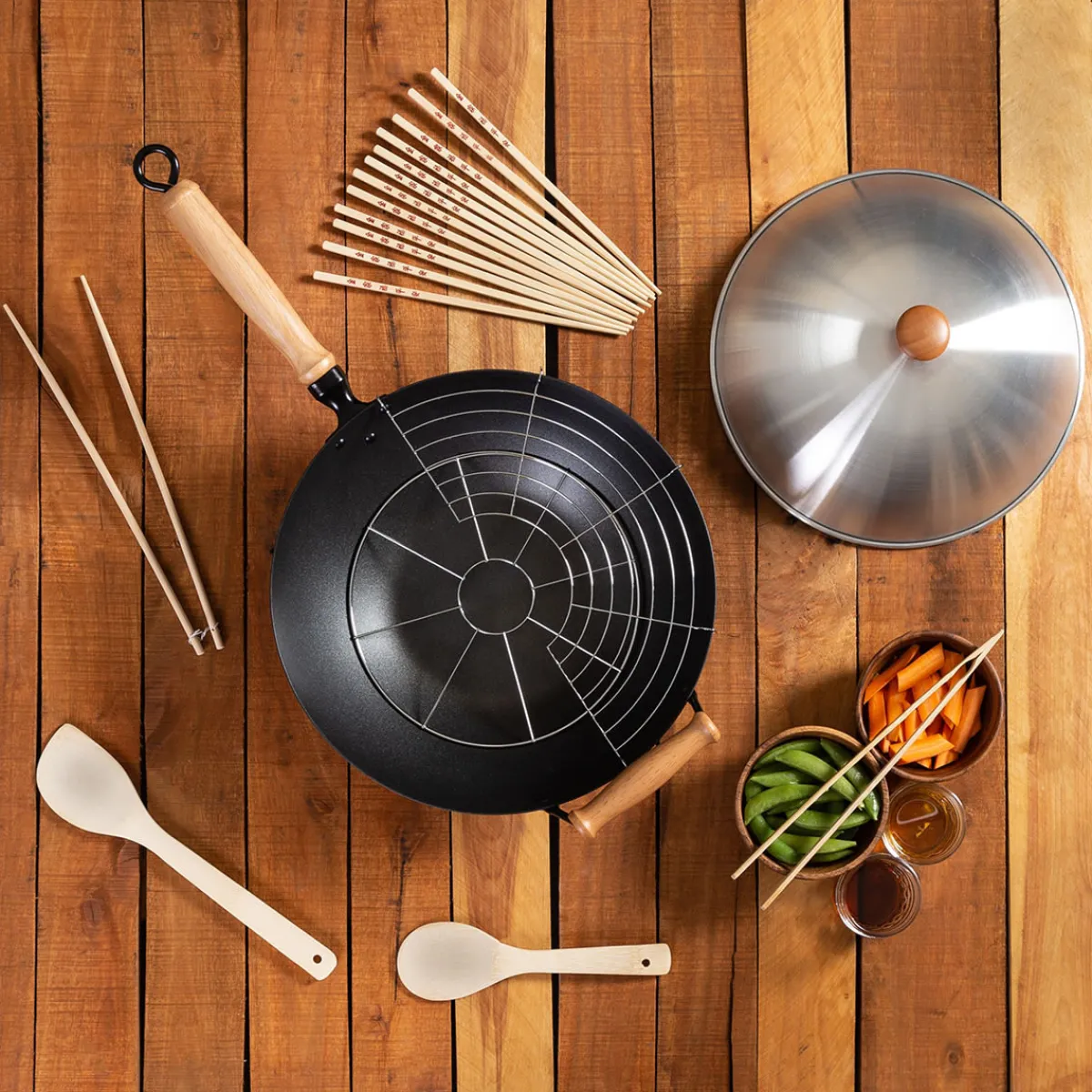 Escali Corp dba Kitchen Supply 10-Piece 14'' Nonstick Wok Set