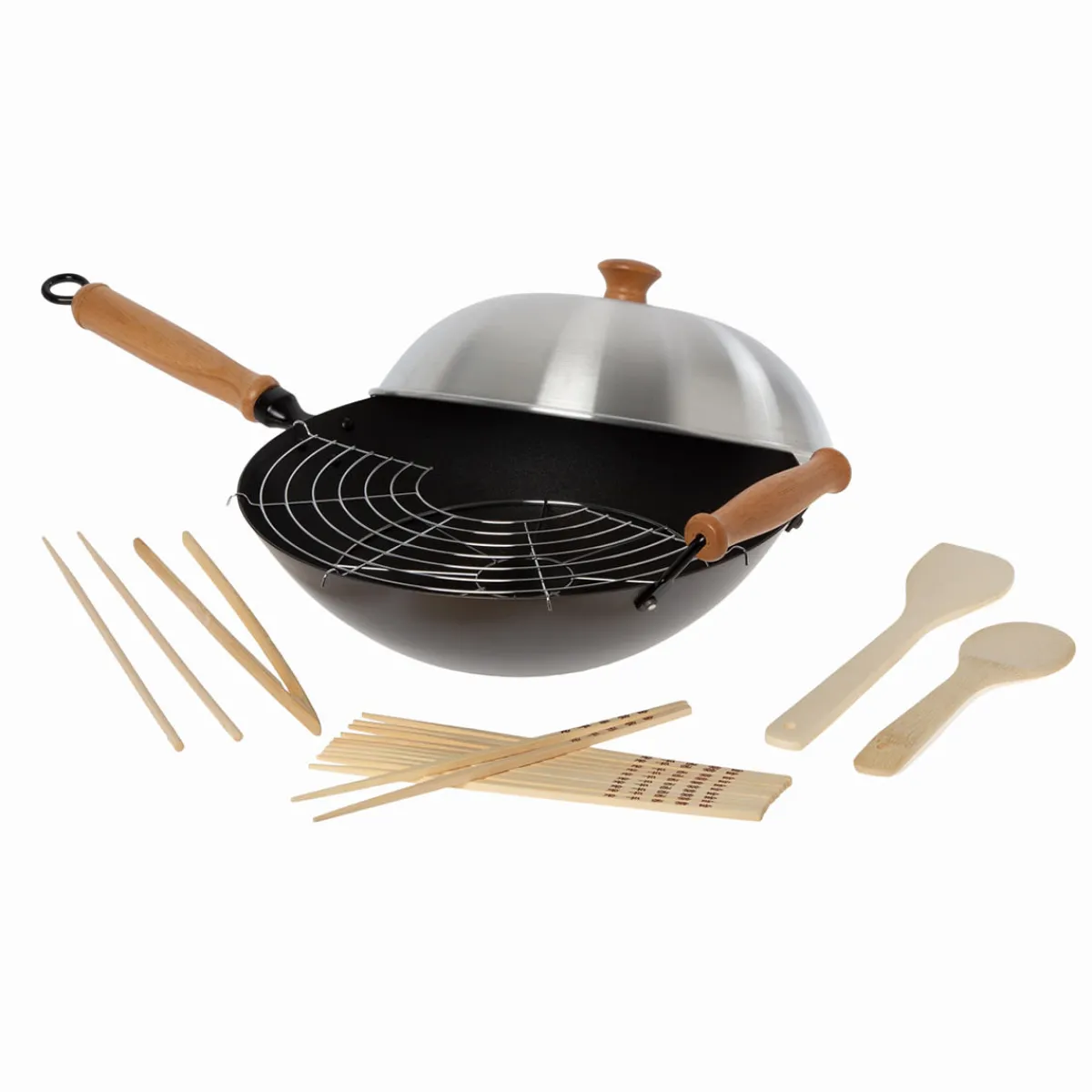 Escali Corp dba Kitchen Supply 10-Piece 14'' Nonstick Wok Set