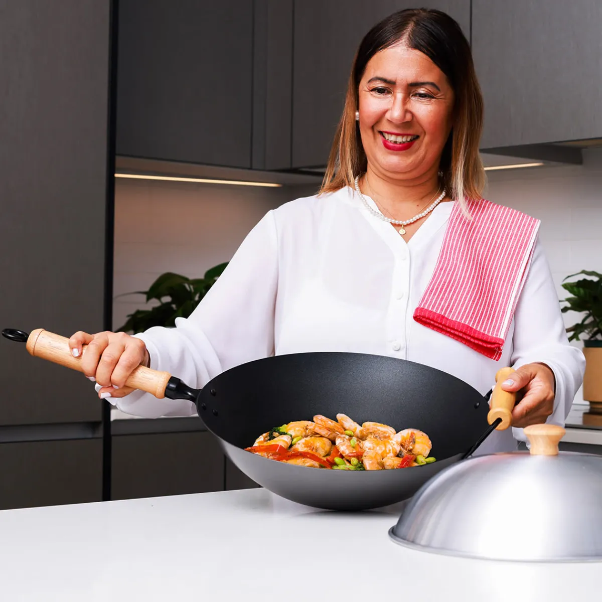 Escali Corp dba Kitchen Supply 10-Piece 14'' Nonstick Wok Set