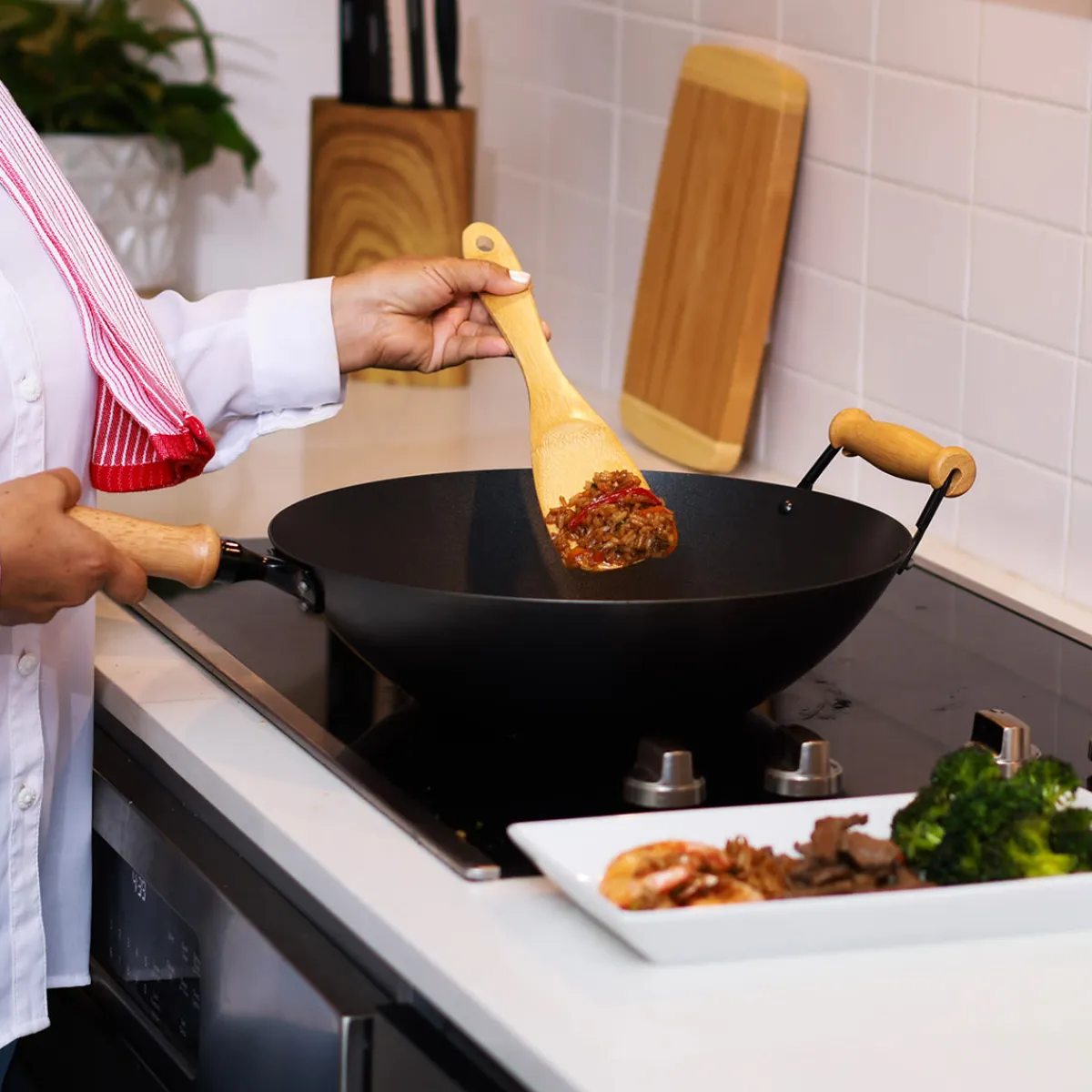 Escali Corp dba Kitchen Supply 10-Piece 14'' Nonstick Wok Set